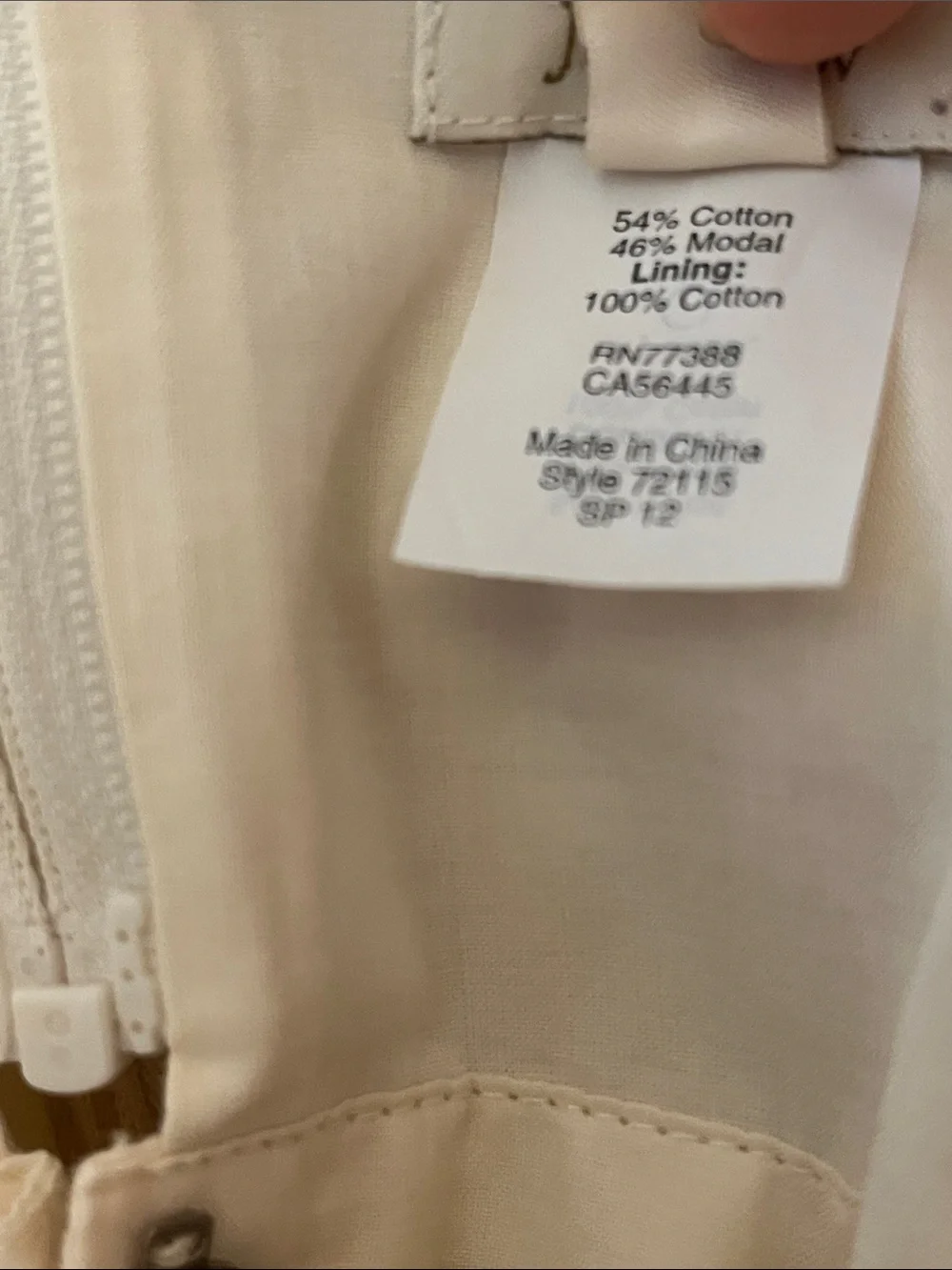 J. Crew strapless shell